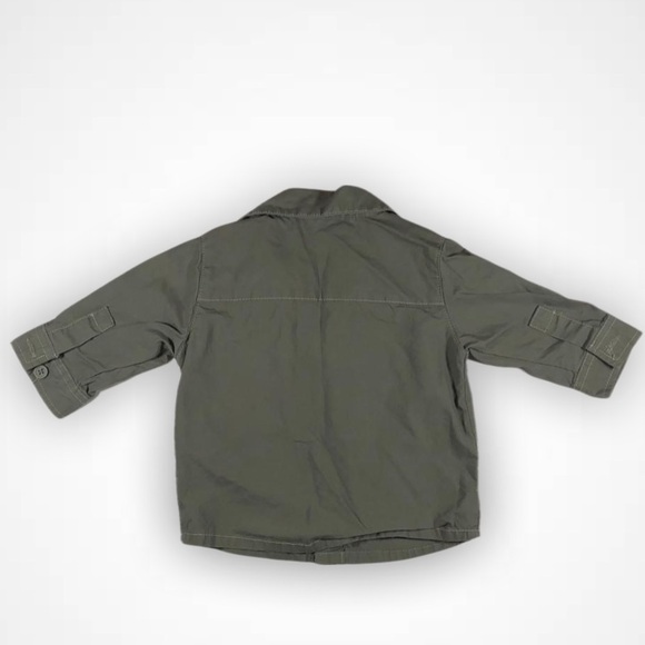 Calvin Klein Army Green Button Down  Shirt - Picture 4 of 5